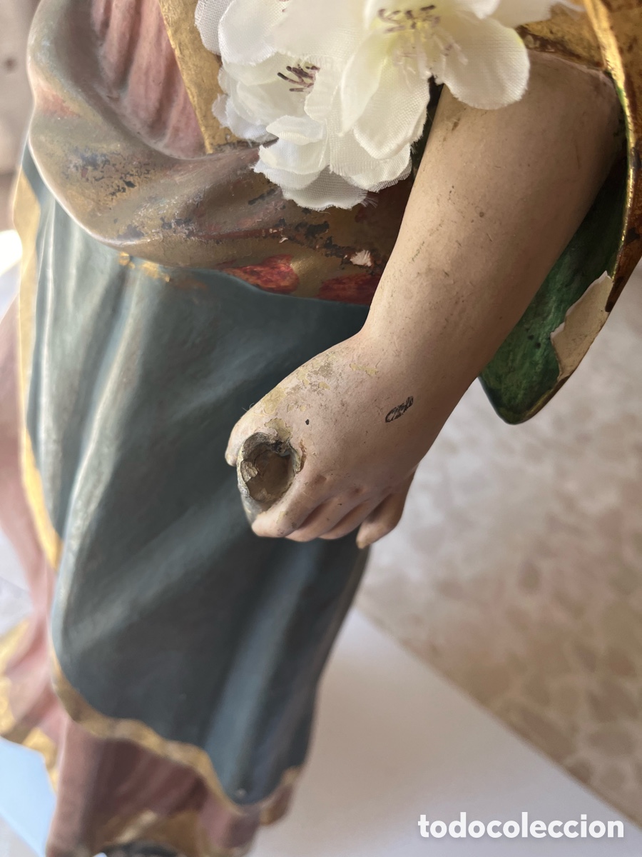 Antig&uuml;edades: Virgen de terracota - Foto 25