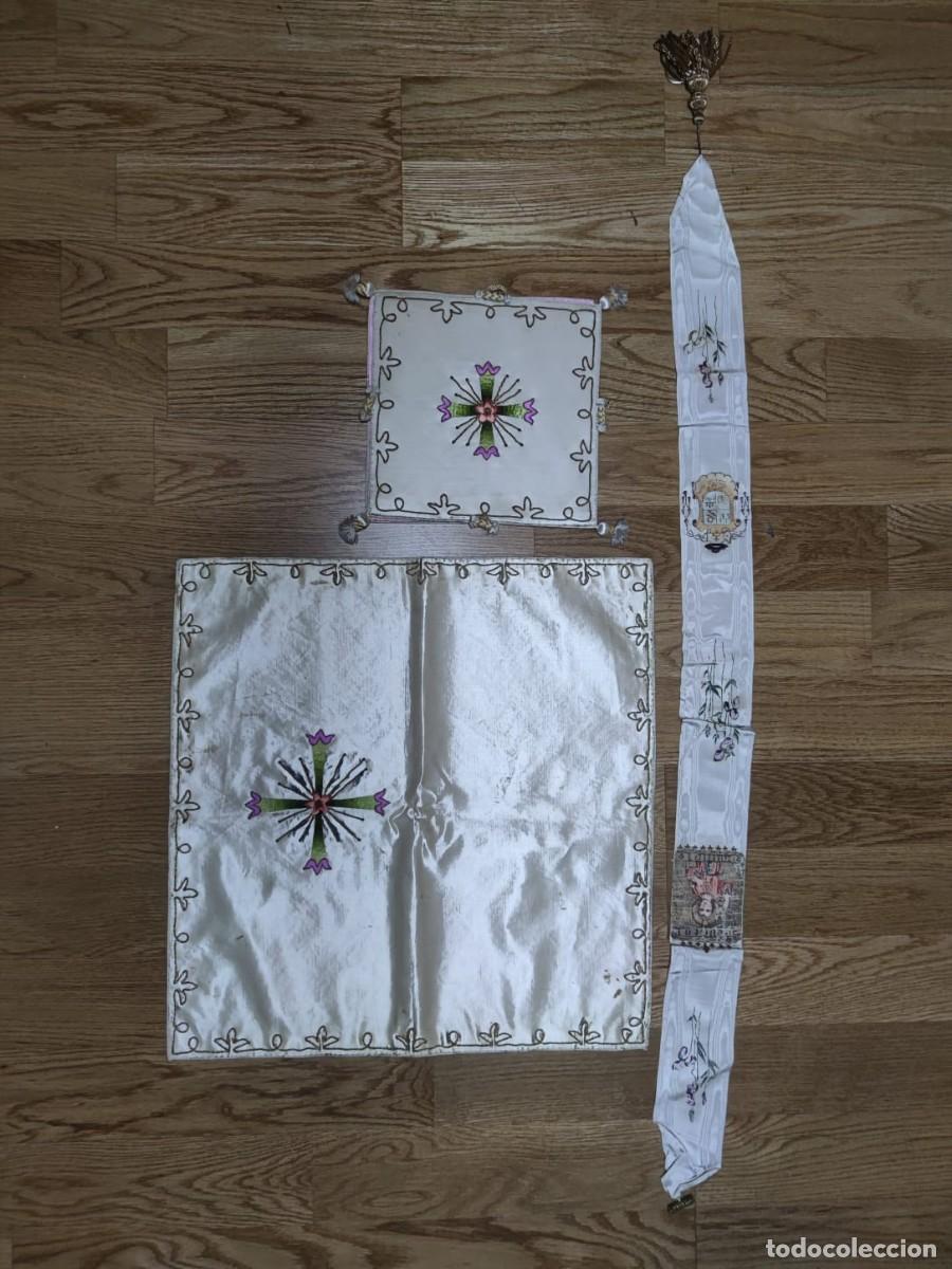 Antig&uuml;edades: ROPA DE ALTAR BLANCA - Foto 1
