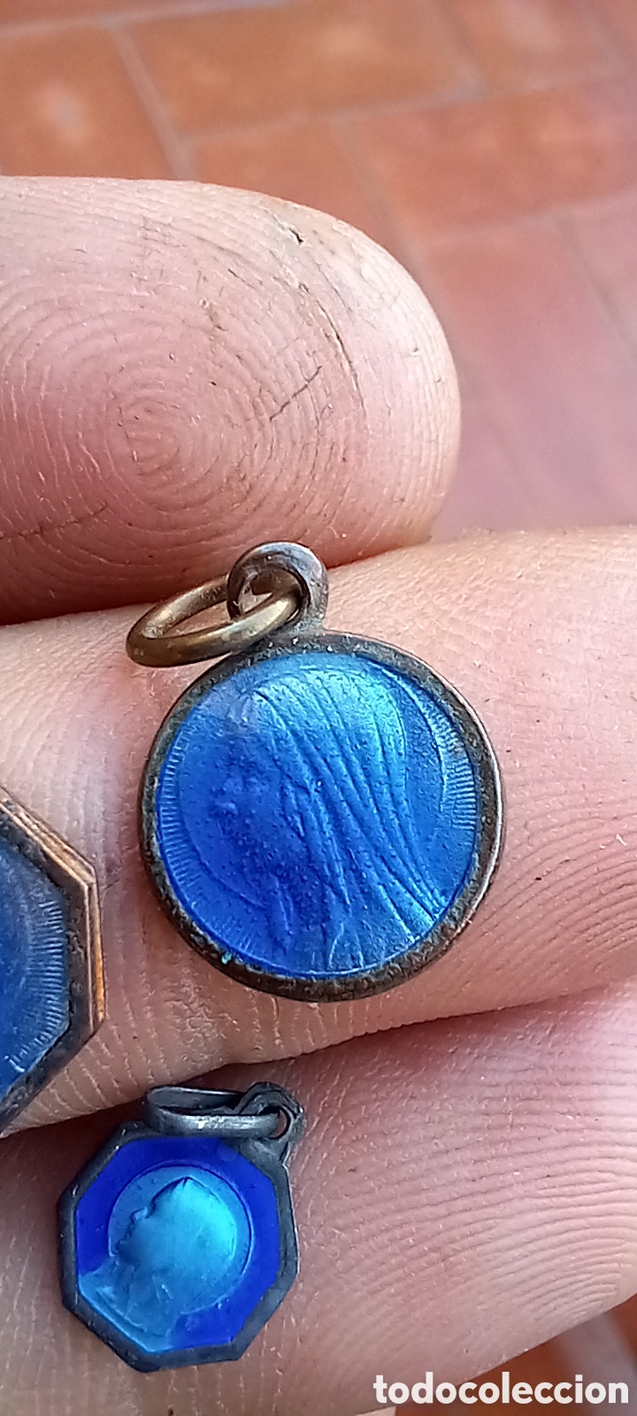 Antig&uuml;edades: MEDALLAS RELIGIOSAS AZULES - Foto 5