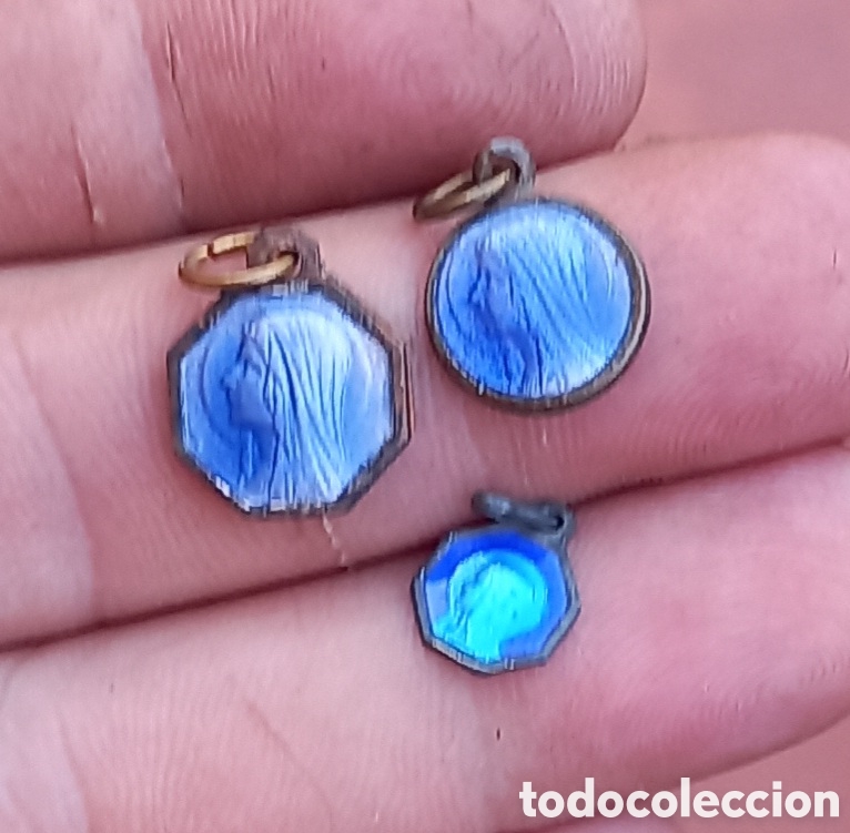 Antig&uuml;edades: MEDALLAS RELIGIOSAS AZULES - Foto 1