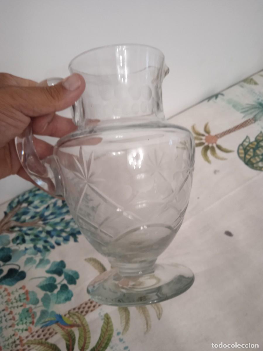 Antig&uuml;edades: Jarra antigua en cristal - Foto 2
