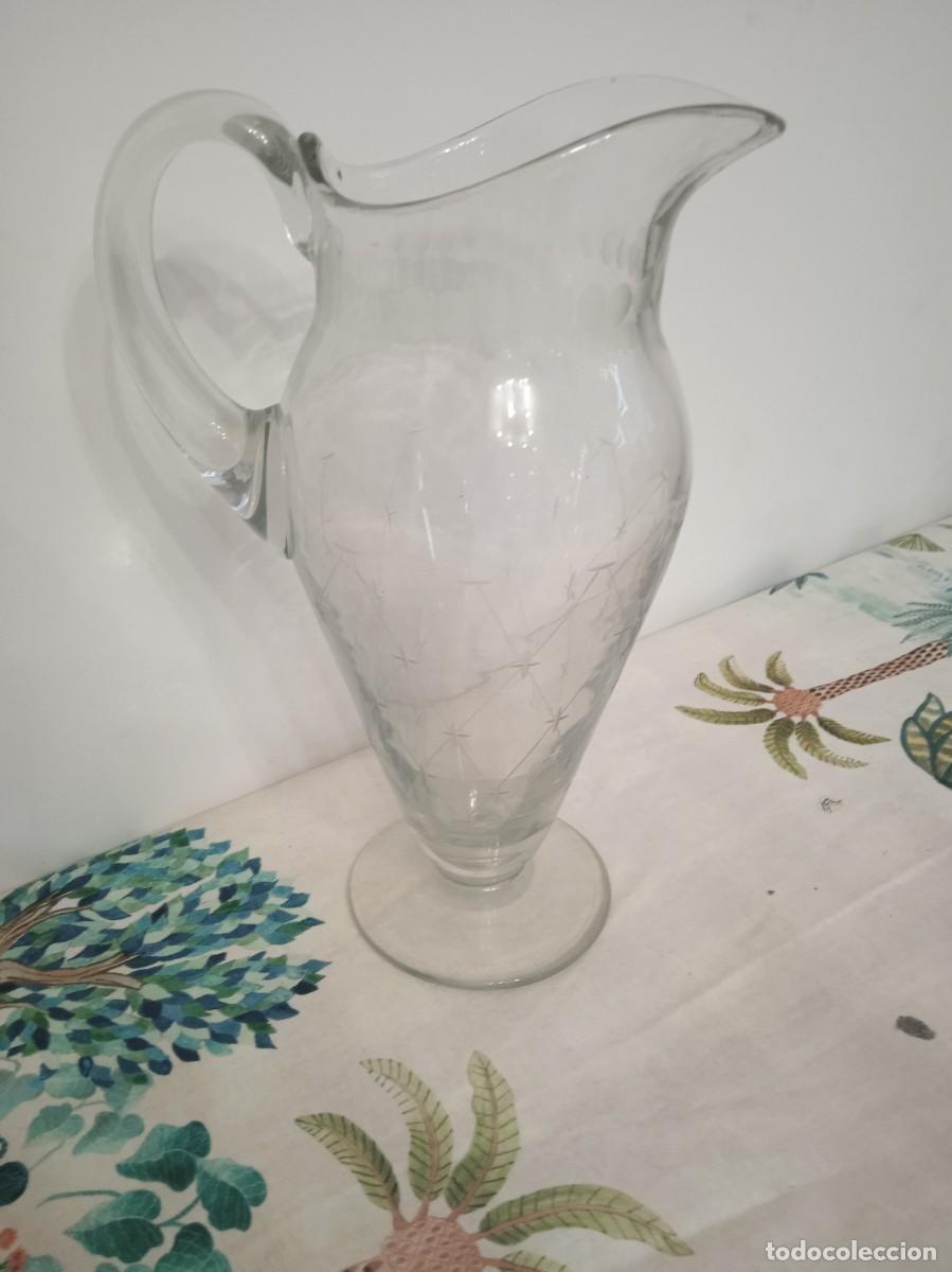 Antig&uuml;edades: Jarra antigua en cristal - Foto 1