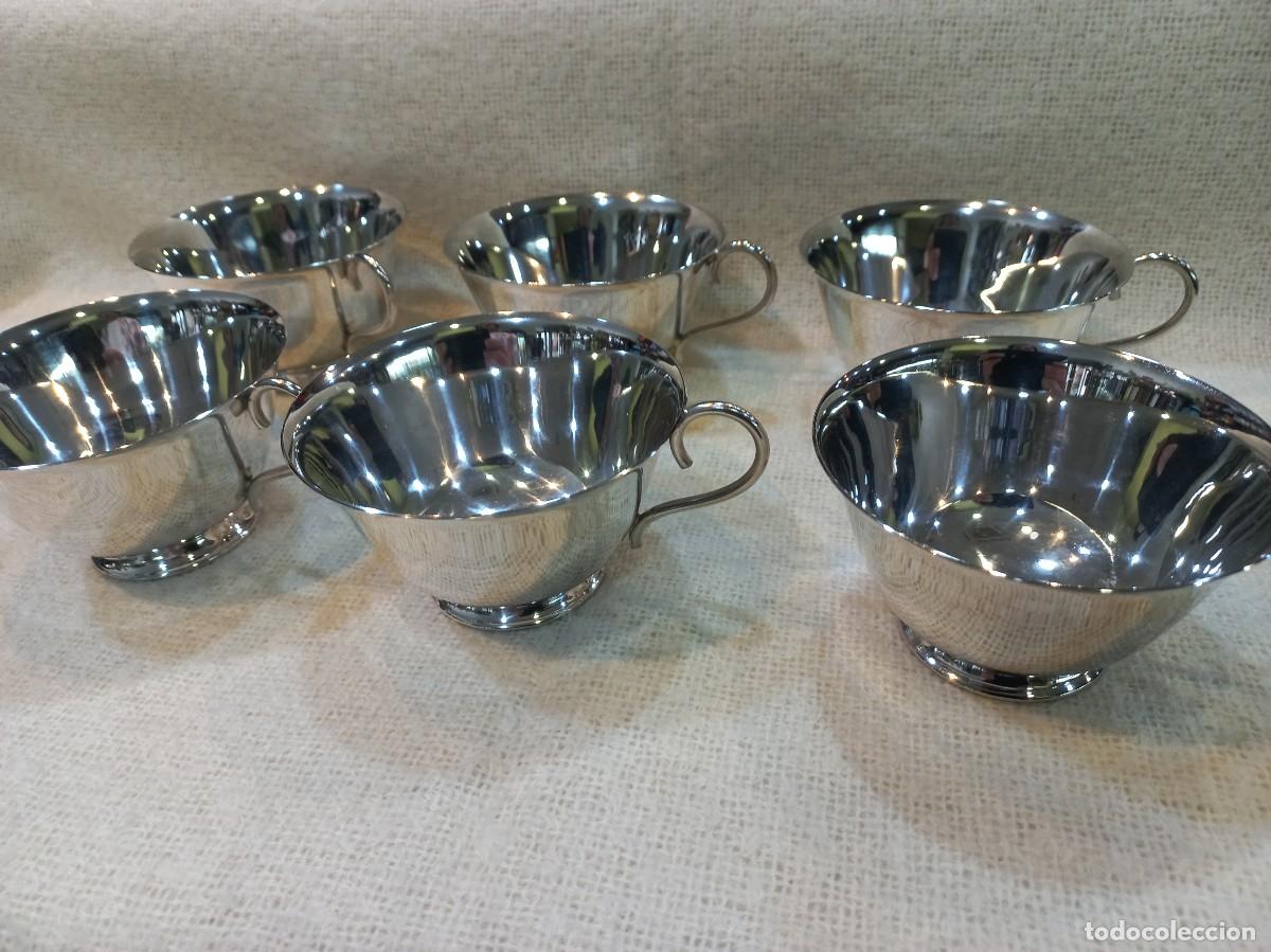 Antig&uuml;edades: SEIS TAZAS PLATEADAS (asa) - Foto 2