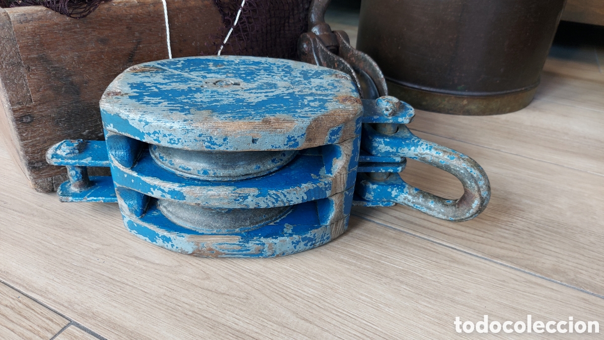 Antig&uuml;edades: Pasteca de barco circa 1940 - Foto 3