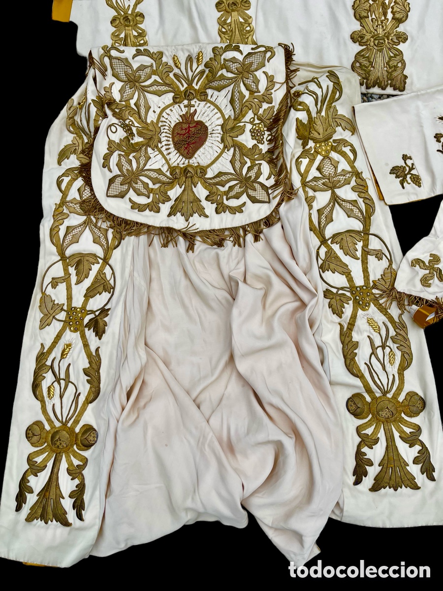 Antig&uuml;edades: Pontifical completo bordado - Foto 4