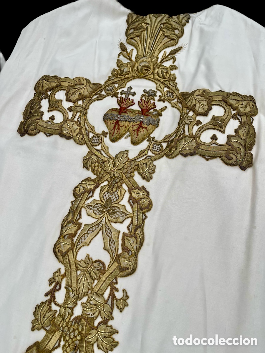 Antig&uuml;edades: Pontifical completo bordado - Foto 6