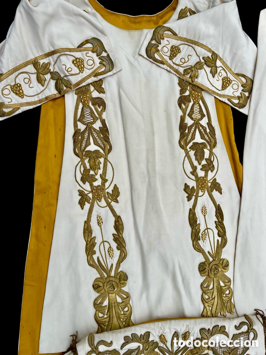 Antig&uuml;edades: Pontifical completo bordado - Foto 8