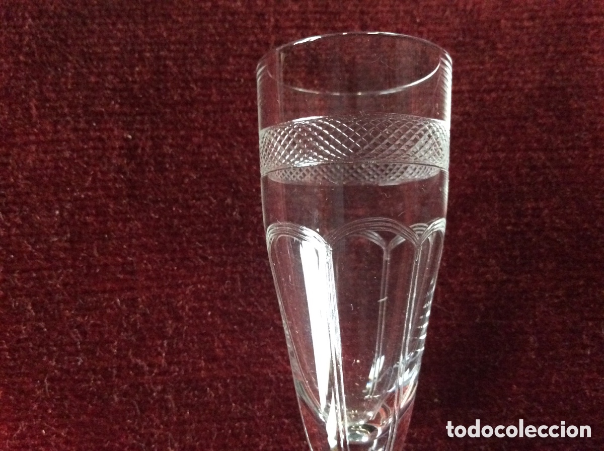 Antig&uuml;edades: Copa licor cristal de la Granja - Foto 2