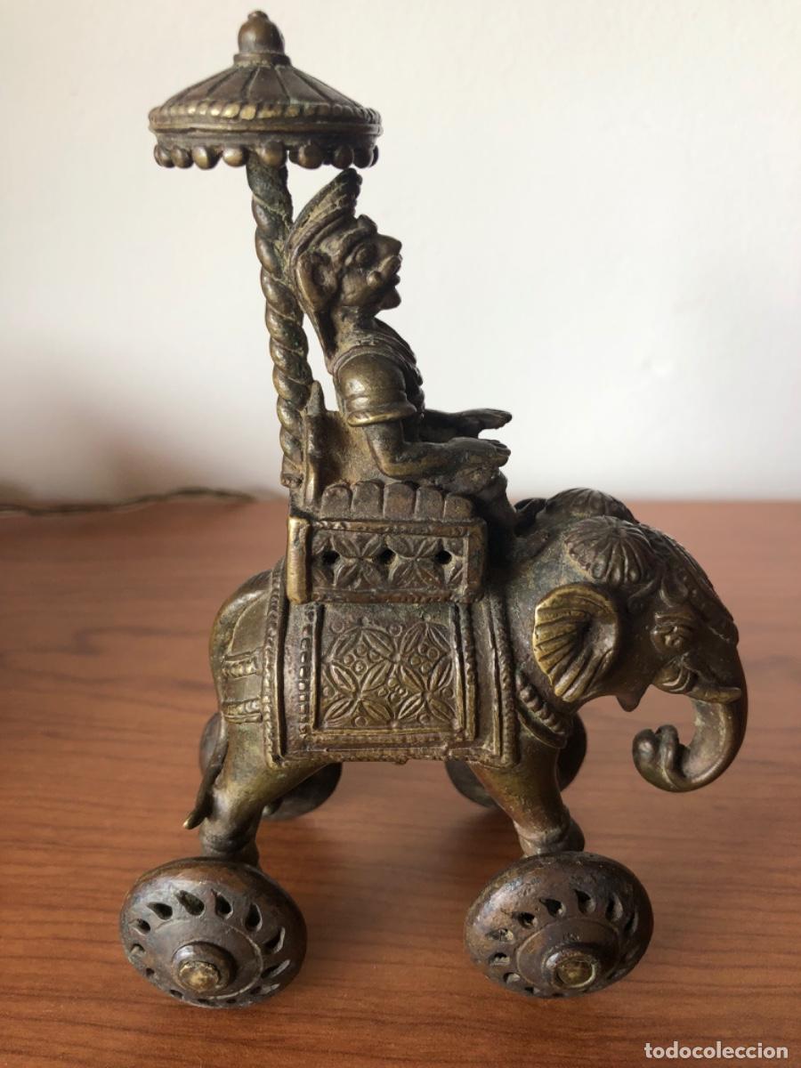 Antig&uuml;edades: elefante de bronce. oriental. - Foto 1
