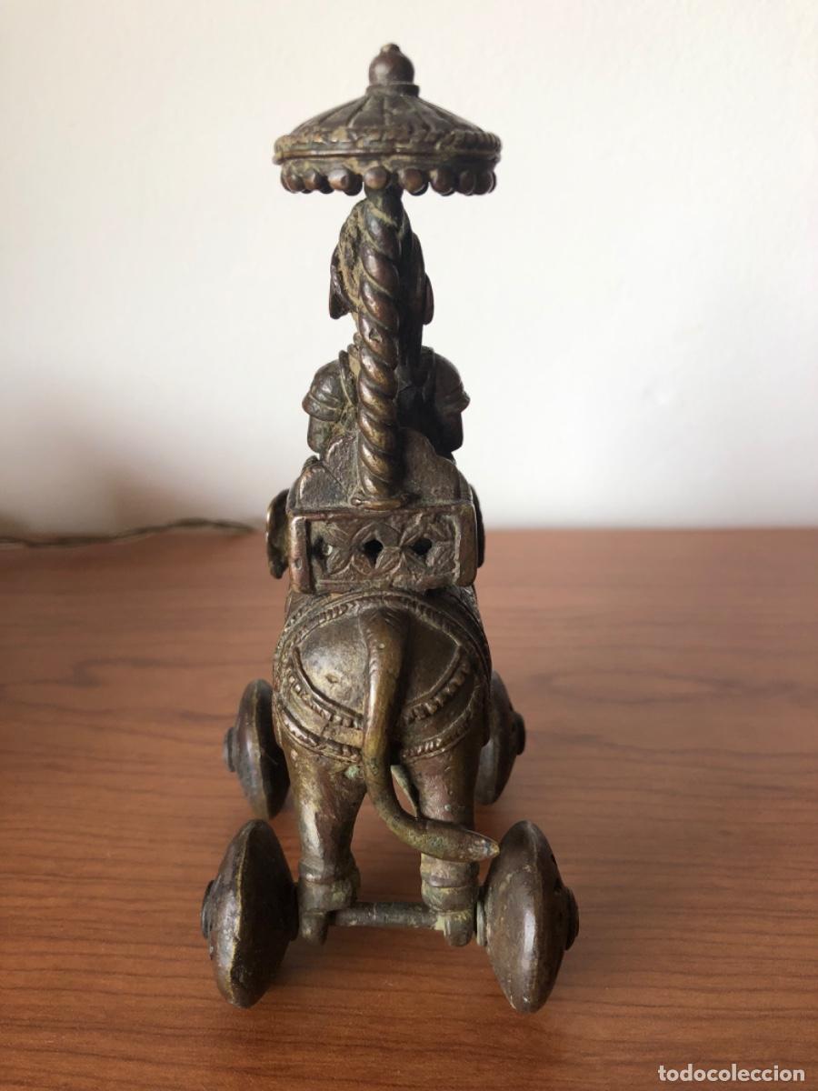 Antig&uuml;edades: elefante de bronce. oriental. - Foto 3