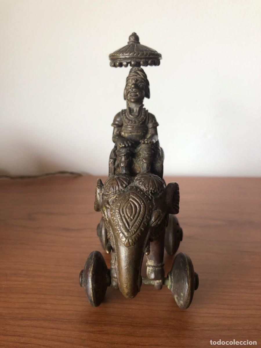 Antig&uuml;edades: elefante de bronce. oriental. - Foto 4