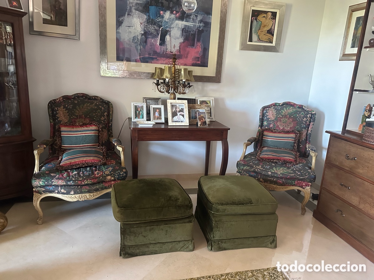 Antig&uuml;edades: Conjunto de imponentes butacas estilo franc&eacute;s - Foto 1
