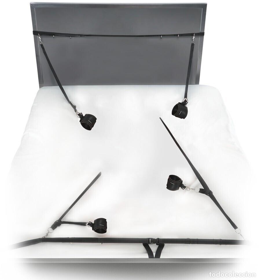 Antiguidades: Kit de Correas Ajustables de Nylon con Hebillas y Cinchas para Sujeci&oacute;n de CamaFetish Fantasy