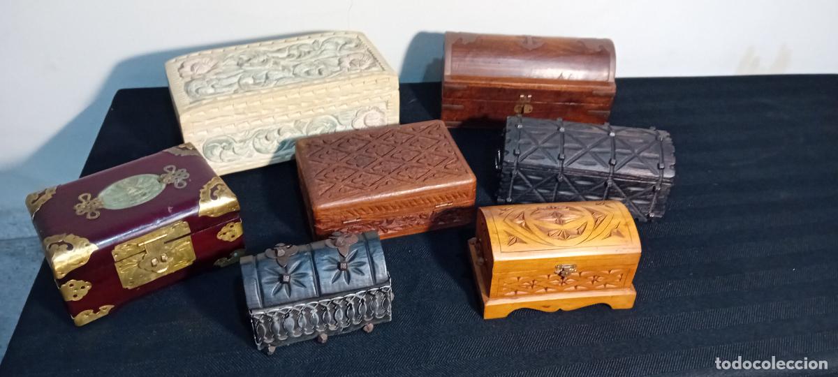 Antig&uuml;edades: LOTE DE PEQUE&Ntilde;OS JOYEROS Y CAJITAS - Foto 2
