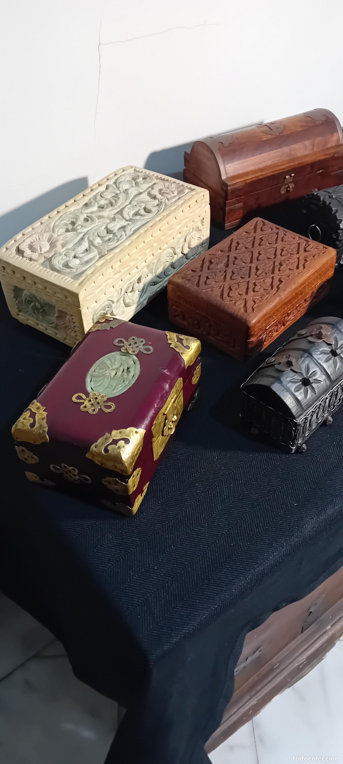 Antig&uuml;edades: LOTE DE PEQUE&Ntilde;OS JOYEROS Y CAJITAS - Foto 4