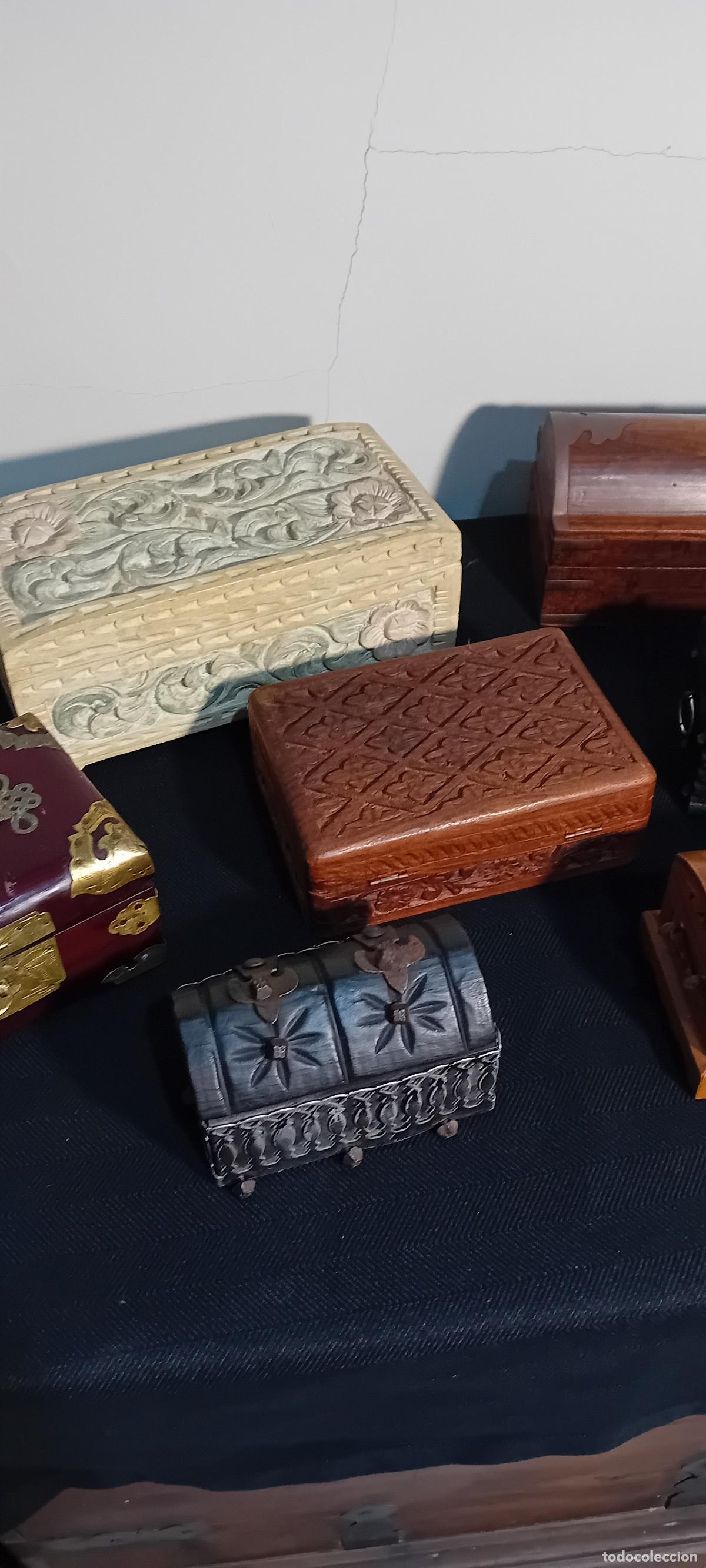 Antig&uuml;edades: LOTE DE PEQUE&Ntilde;OS JOYEROS Y CAJITAS - Foto 5