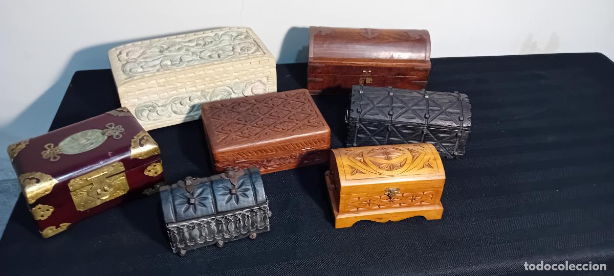 Antig&uuml;edades: LOTE DE PEQUE&Ntilde;OS JOYEROS Y CAJITAS - Foto 1