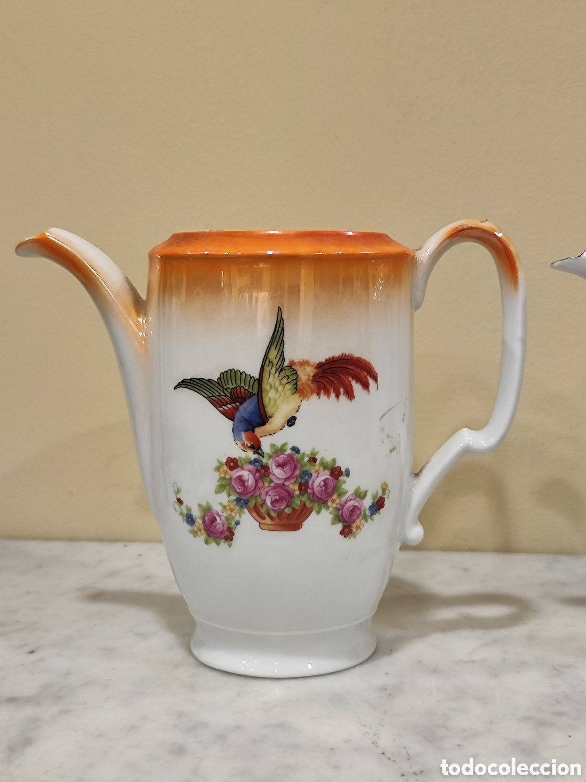 Antig&uuml;edades: 2 cafeteras de porcelana. - Foto 2