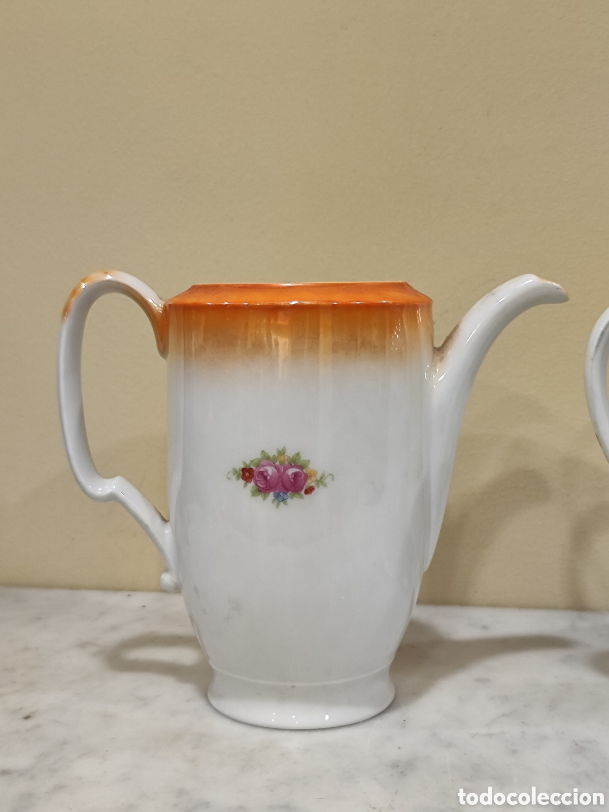 Antig&uuml;edades: 2 cafeteras de porcelana. - Foto 4