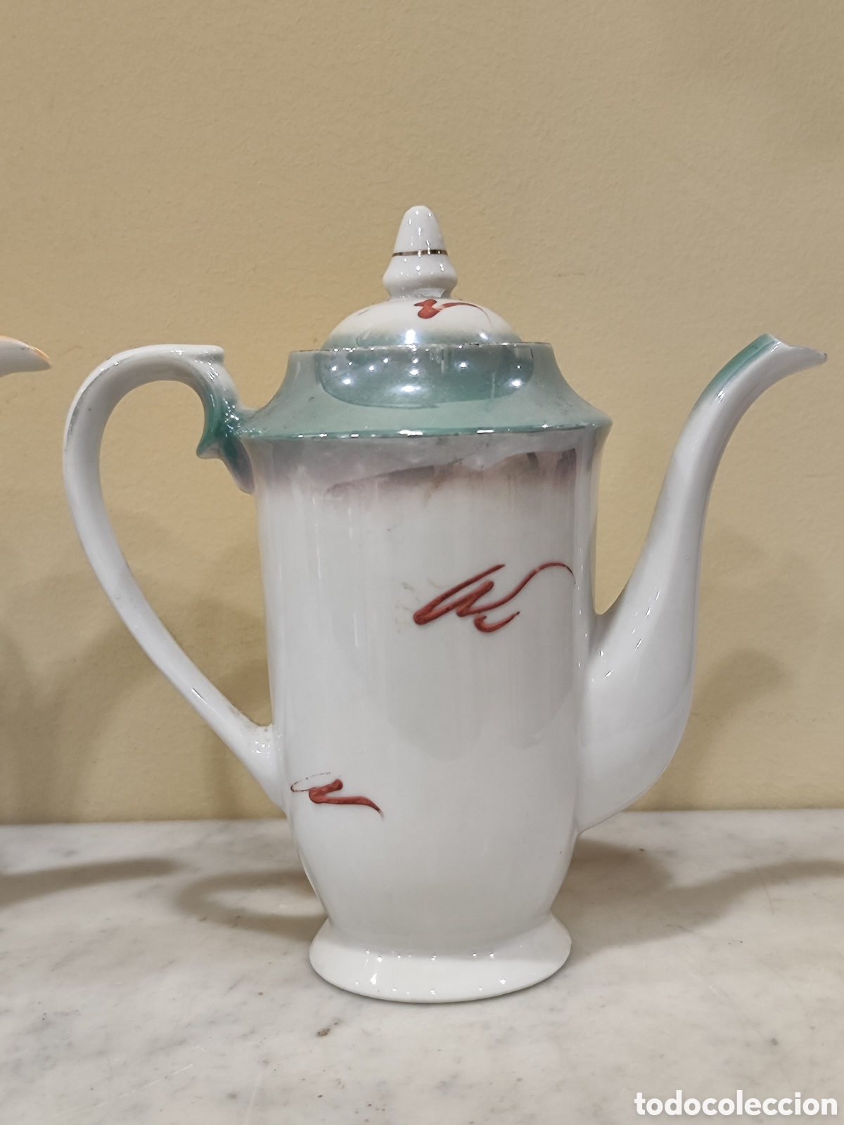 Antig&uuml;edades: 2 cafeteras de porcelana. - Foto 5