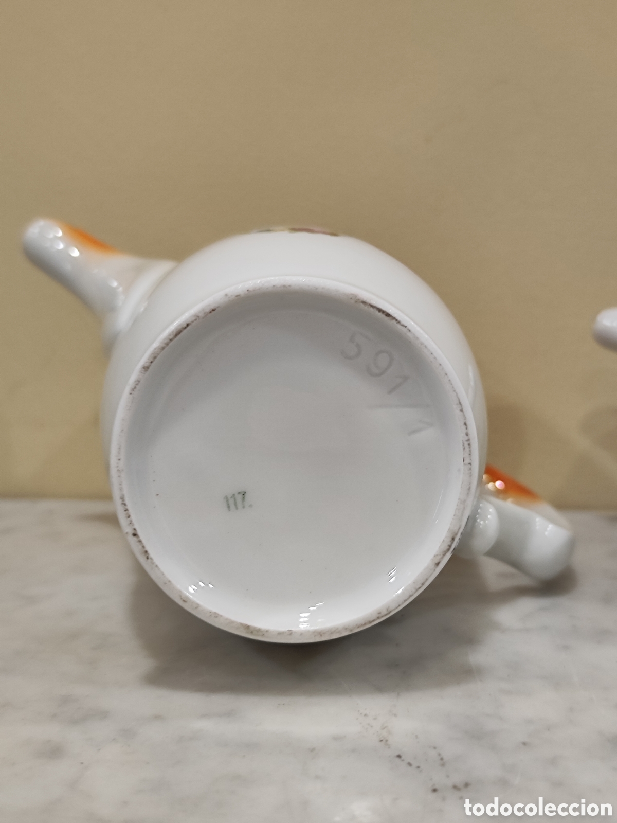 Antig&uuml;edades: 2 cafeteras de porcelana. - Foto 6