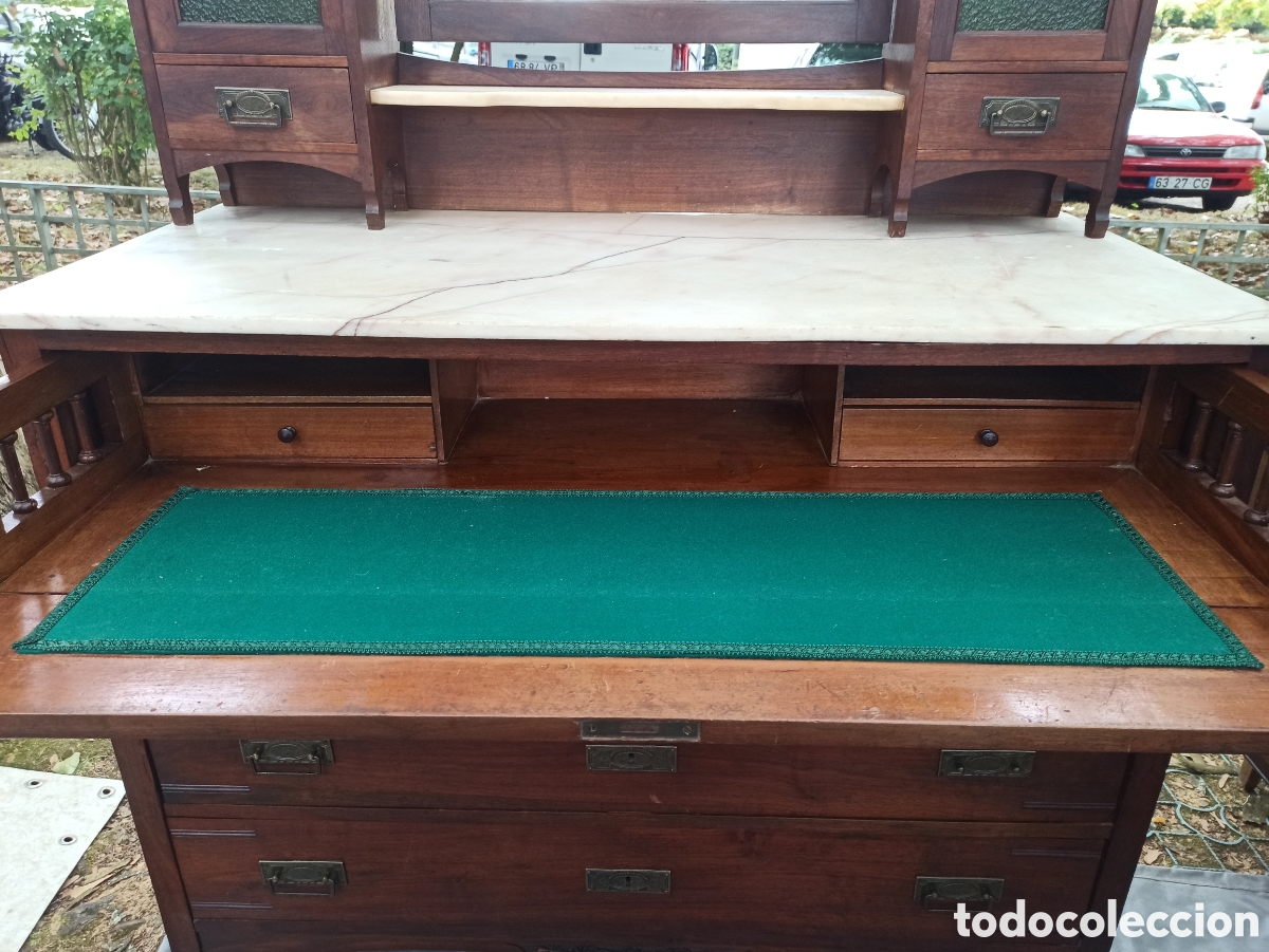 Antig&uuml;edades: Tocador de madera Art Nouveau - Foto 2