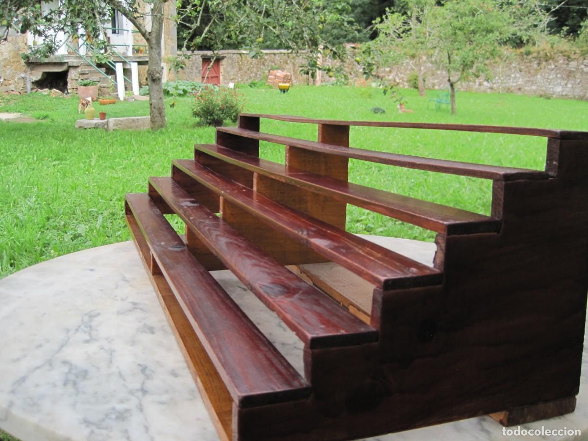 Antig&uuml;edades: ESCALERA DE MADERA - REPISA - BALDAS - MUEBLE EXPOSITOR - Foto 4