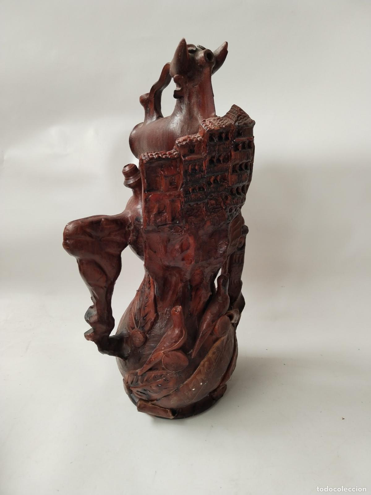 Antig&uuml;edades: antiguo botijo toro cuenca - Foto 1