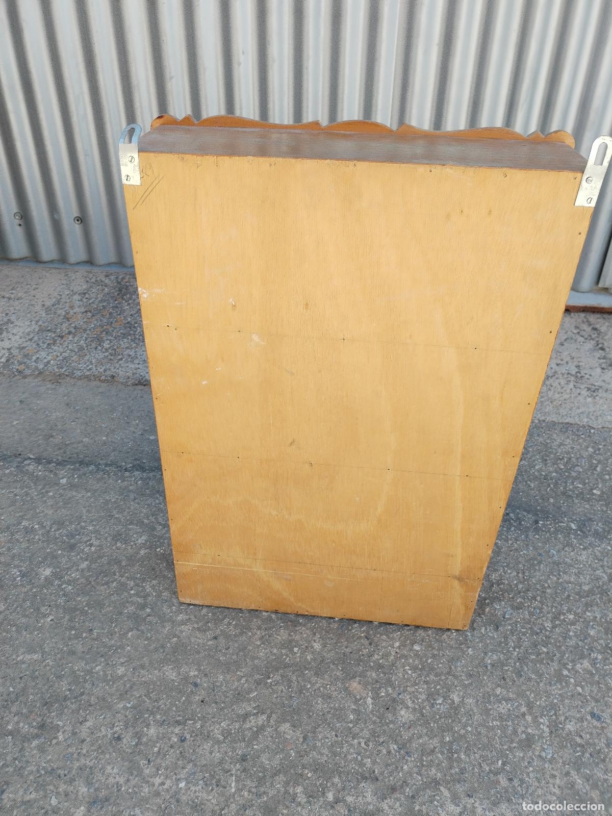 Antig&uuml;edades: repisa estanteria de pared de madera - Foto 7