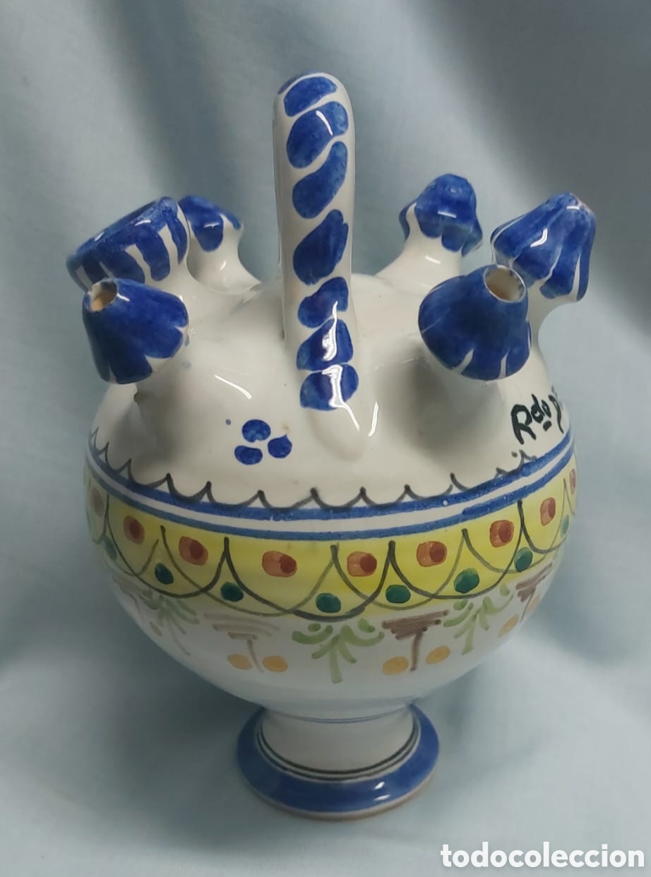 Antig&uuml;edades: BOTIJO DE TALAVERA DE CERAMICA - Foto 2