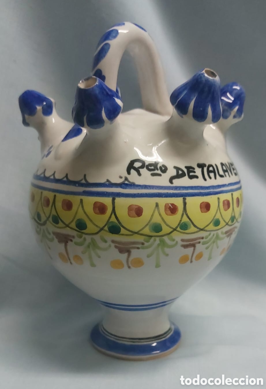 Antig&uuml;edades: BOTIJO DE TALAVERA DE CERAMICA - Foto 4