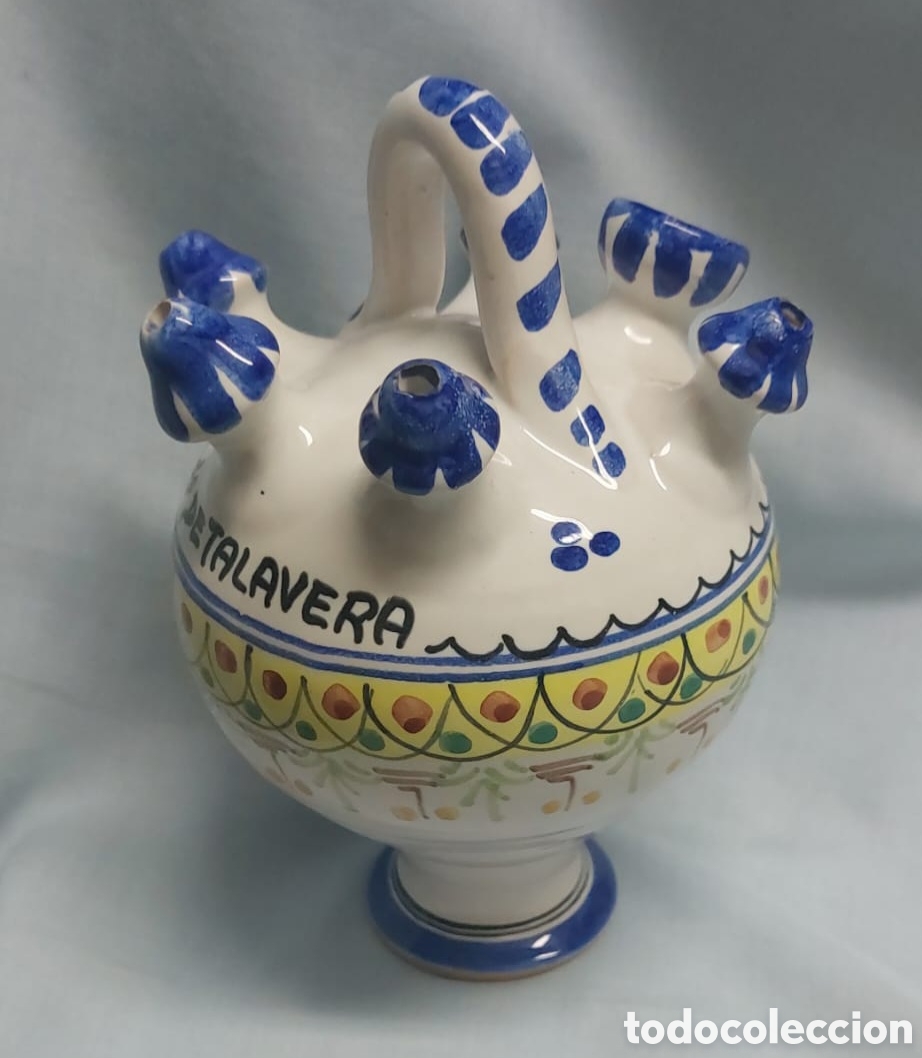 Antig&uuml;edades: BOTIJO DE TALAVERA DE CERAMICA - Foto 5