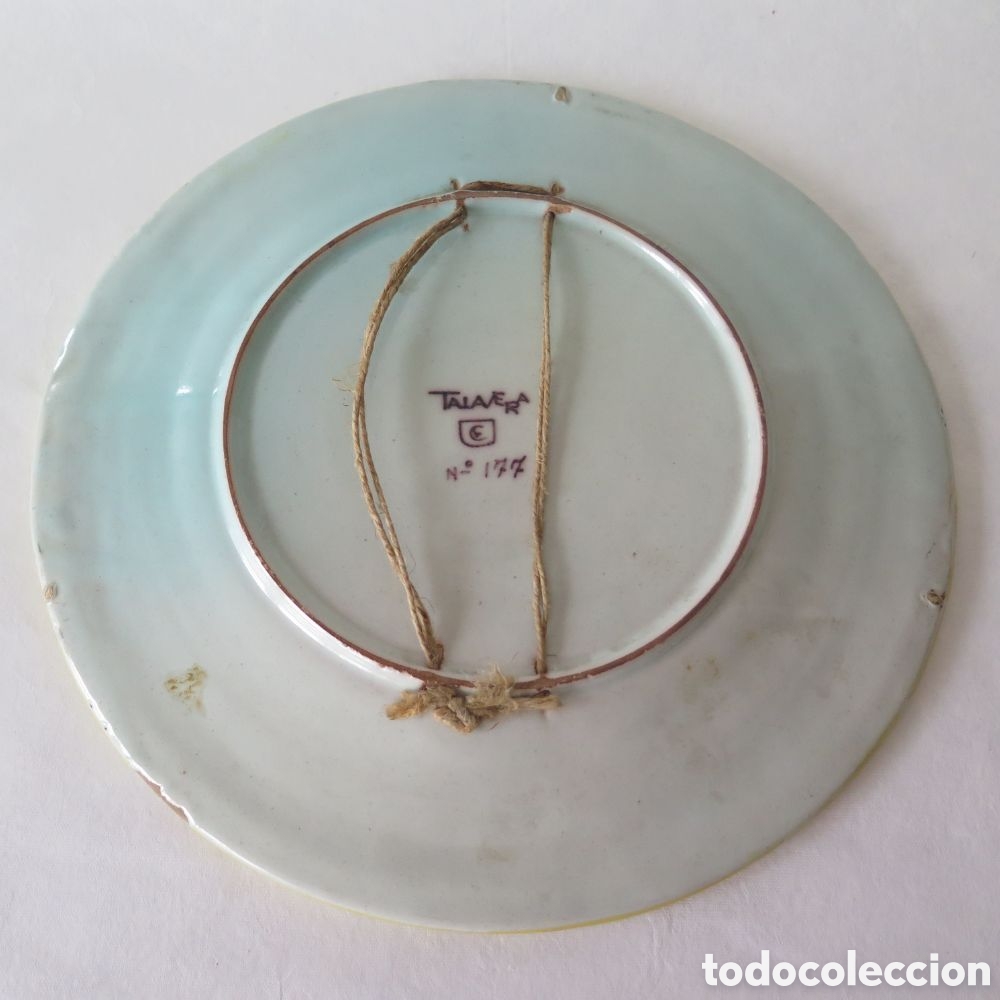 Antig&uuml;edades: Plato cer&aacute;mica Talavera - Foto 2