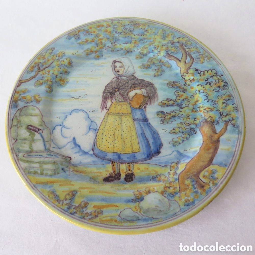 Antig&uuml;edades: Plato cer&aacute;mica Talavera - Foto 1