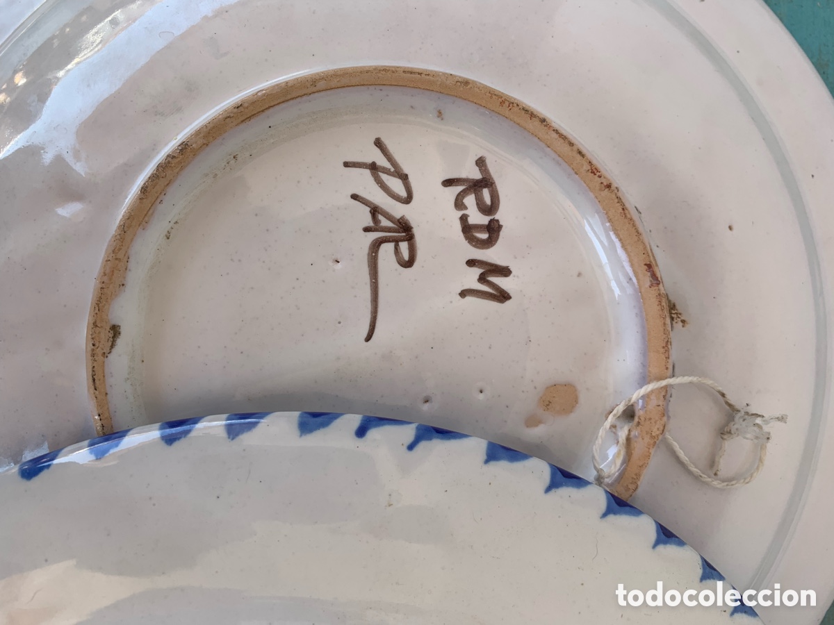 Antig&uuml;edades: PAREJA DE PLATOS DE TALAVERA - Foto 8