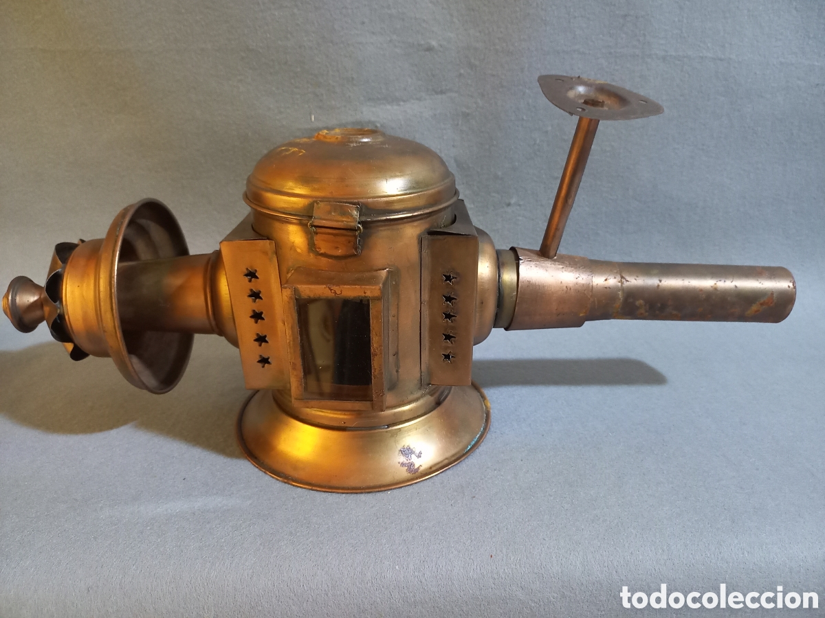 Antig&uuml;edades: Farol de carruaje de cobre - Foto 11