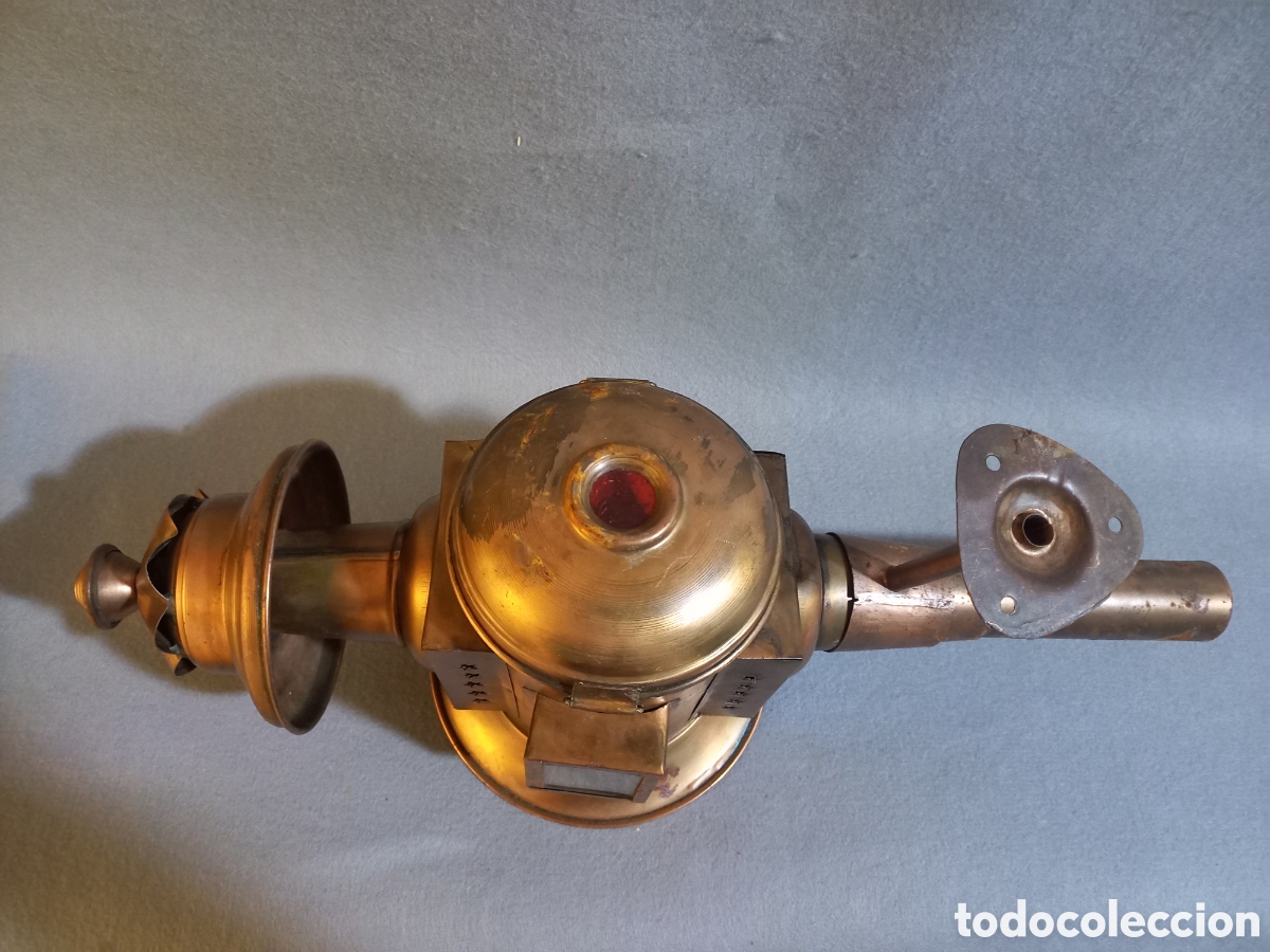 Antig&uuml;edades: Farol de carruaje de cobre - Foto 13