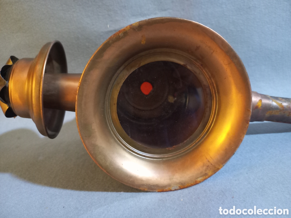 Antig&uuml;edades: Farol de carruaje de cobre - Foto 14