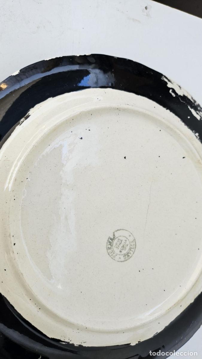 Antig&uuml;edades: plato pickma pintado a mano - Foto 3