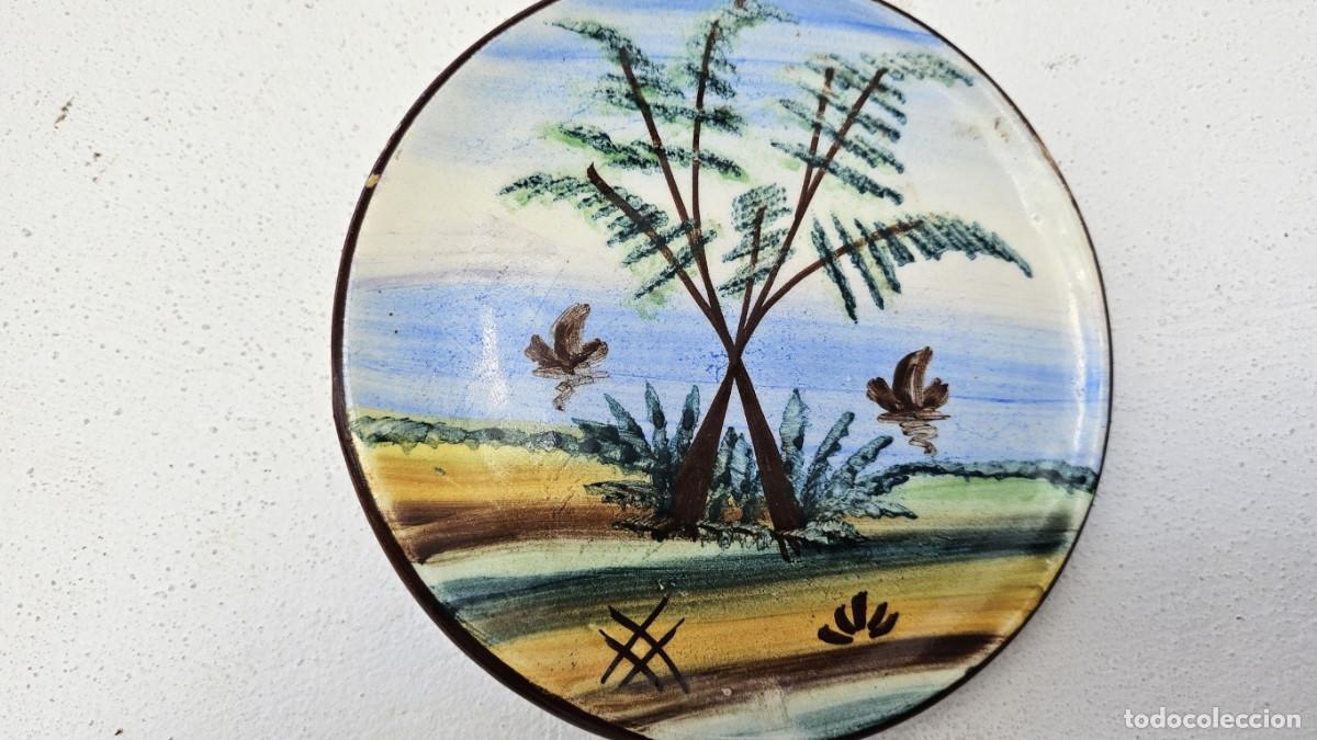 Antig&uuml;edades: peque&ntilde;o plato de ceramica - Foto 2