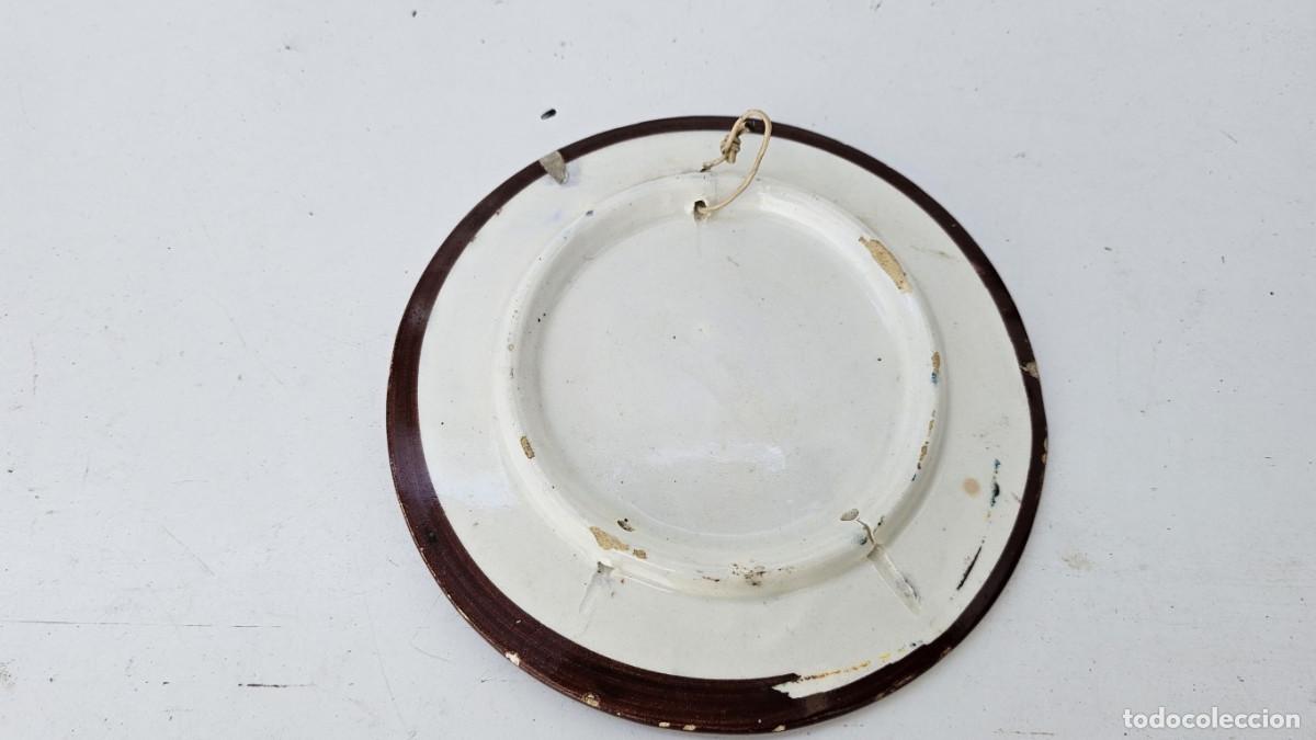 Antig&uuml;edades: peque&ntilde;o plato de ceramica - Foto 3