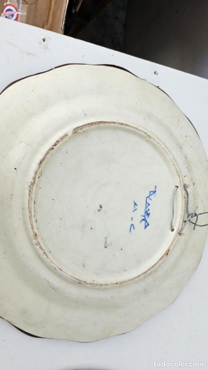 Antig&uuml;edades: plato antiguo de talavera - Foto 3