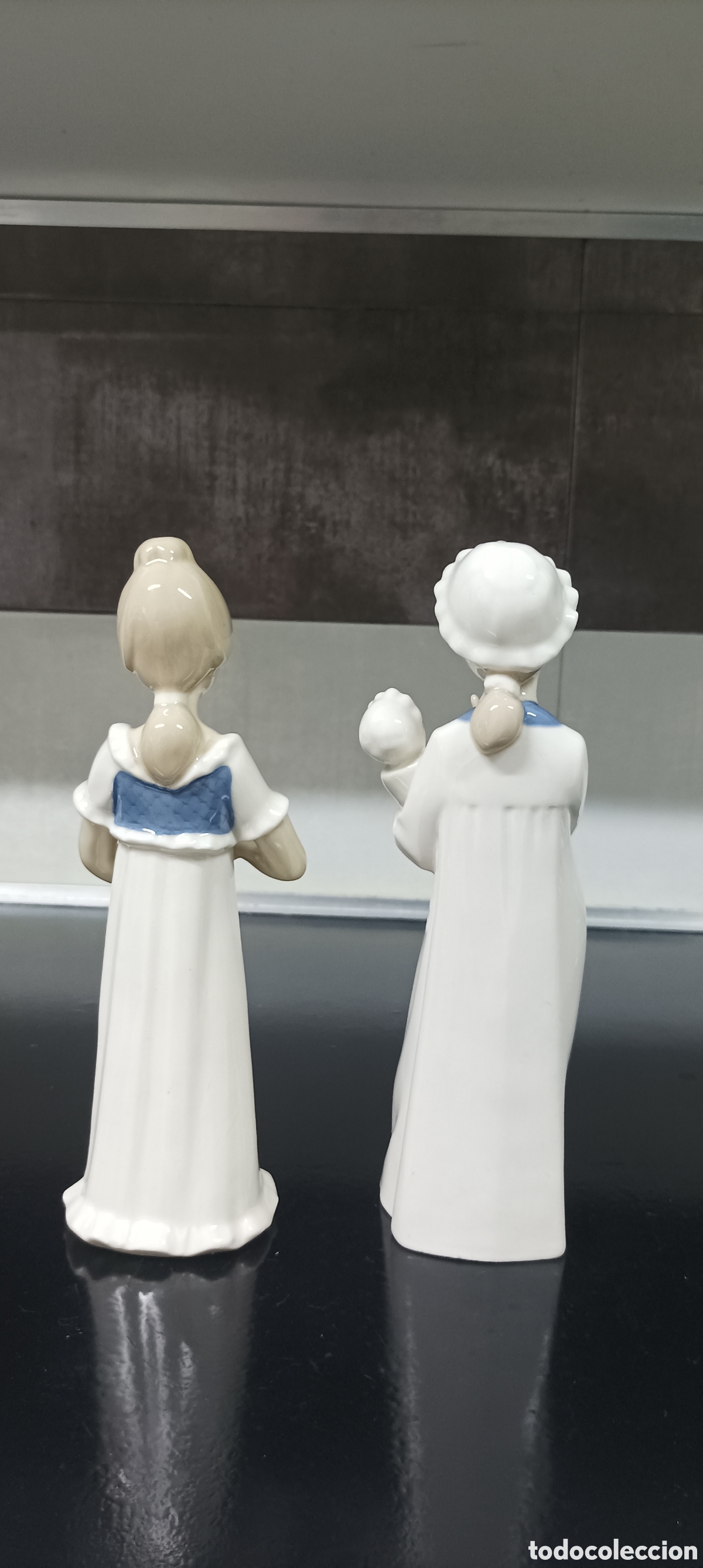 Antig&uuml;edades: Porcelana Rex dos figuras 25 cm - Foto 3