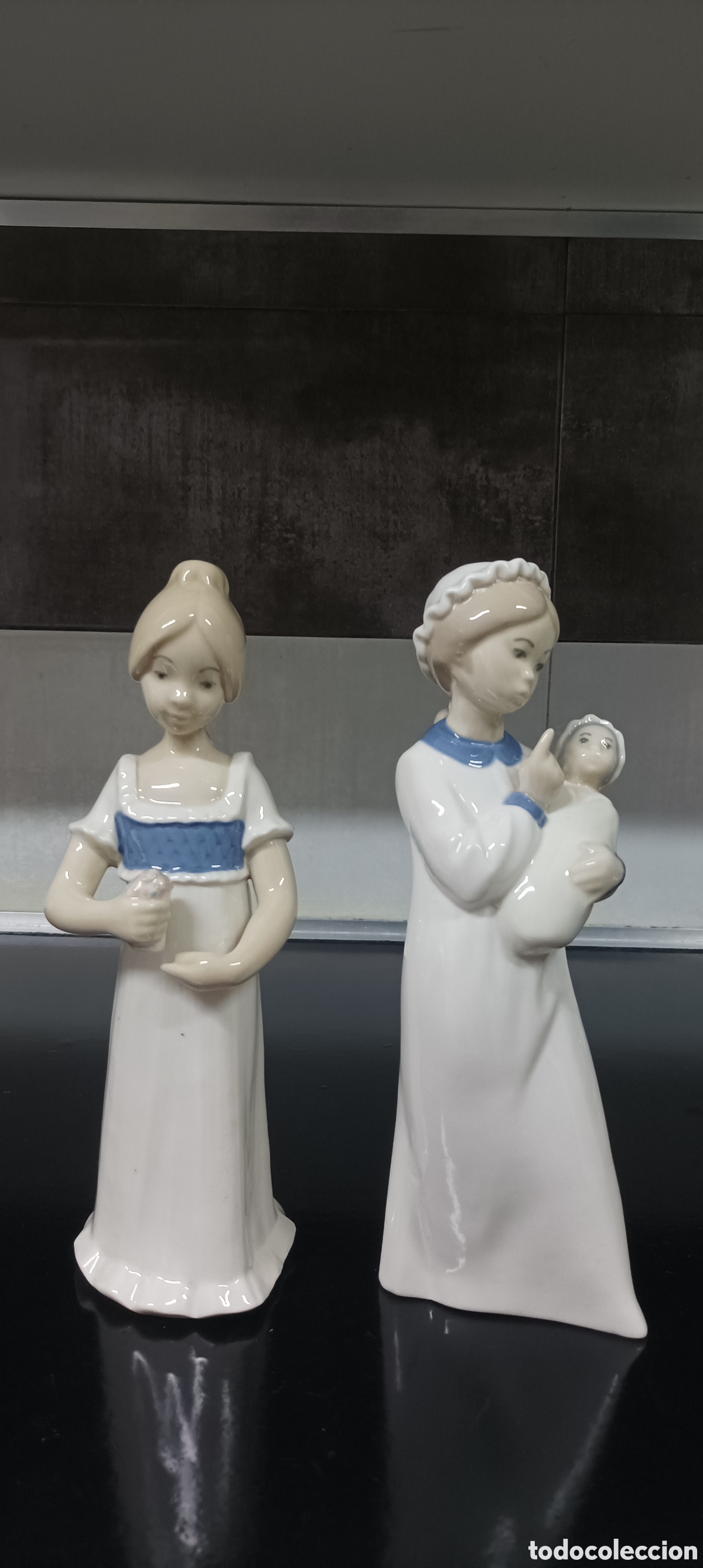 Antig&uuml;edades: Porcelana Rex dos figuras 25 cm - Foto 2