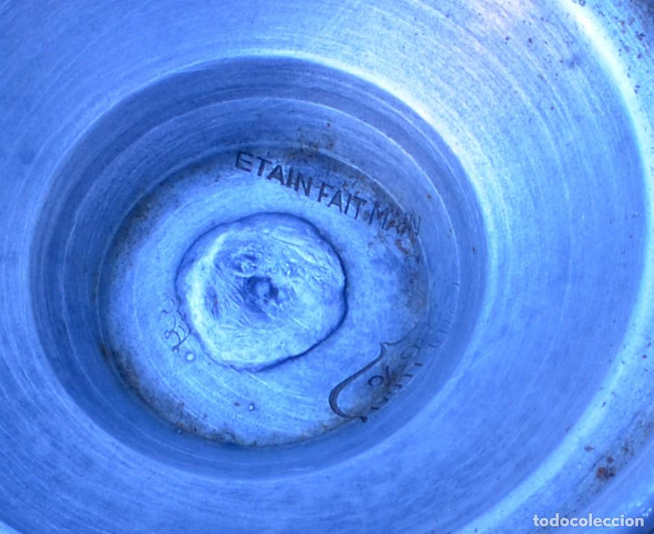 Antig&uuml;edades: ANTIGUA SALSERA Y PLATO DE ESTA&Ntilde;O - Foto 3
