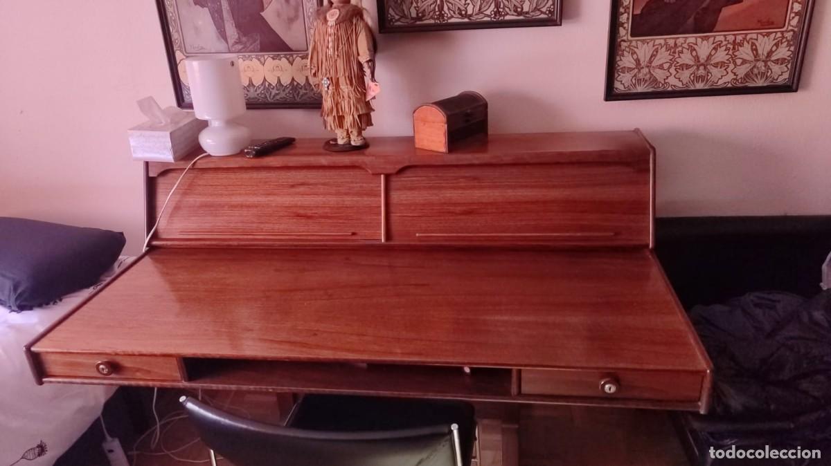 Antig&uuml;edades: Escritorio de madera dos piezas - Foto 2