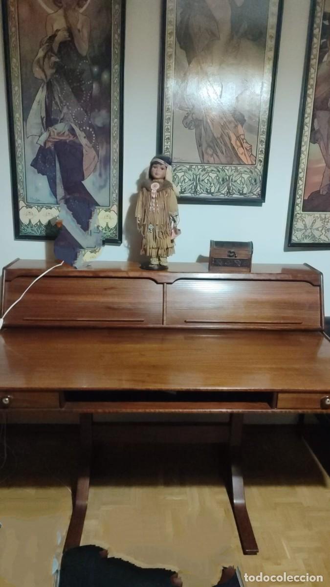 Antig&uuml;edades: Escritorio de madera dos piezas - Foto 3