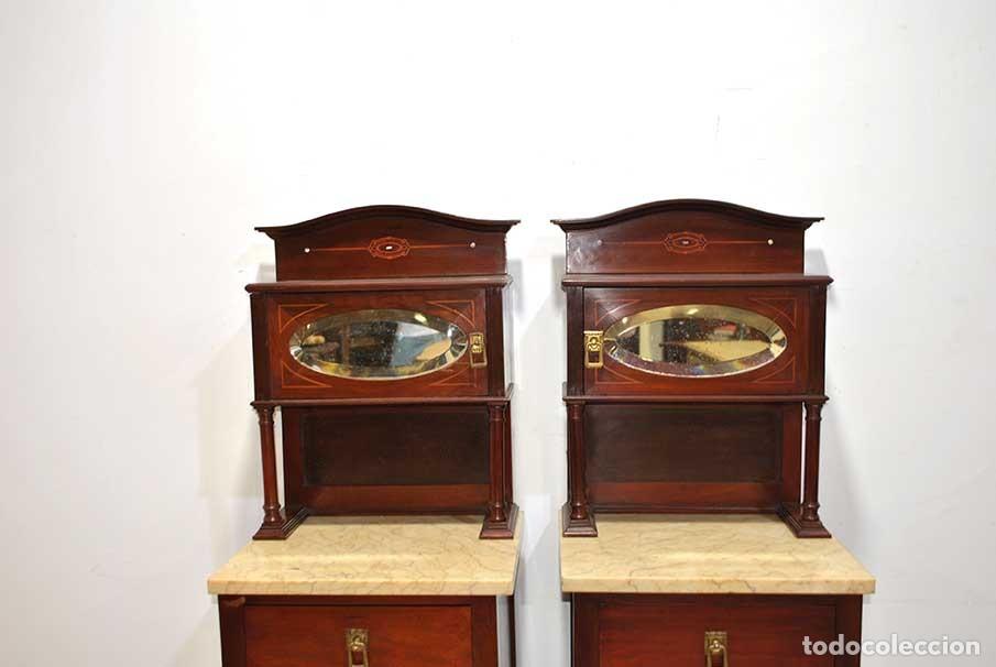 Antig&uuml;edades: PAREJA DE MESITAS MODERNISTAS - Foto 4
