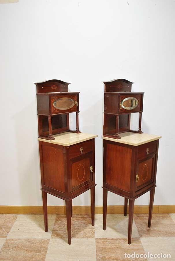 Antig&uuml;edades: PAREJA DE MESITAS MODERNISTAS - Foto 12