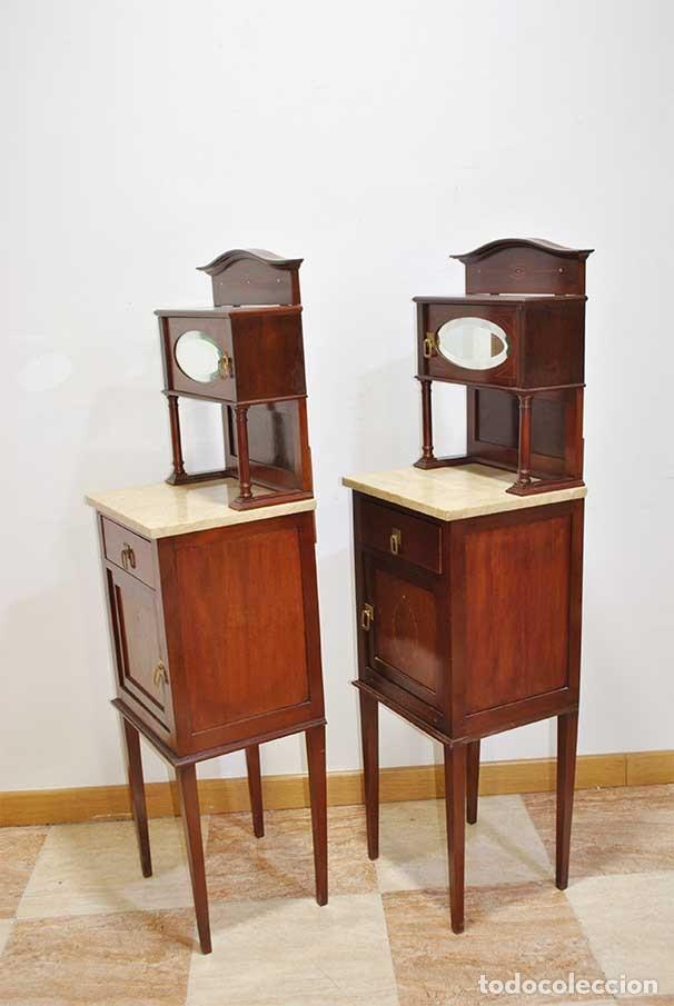 Antig&uuml;edades: PAREJA DE MESITAS MODERNISTAS - Foto 13